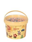Hama Midi Beads 10.000 Pcs In Bucket Mix 58 Toys Creativity Drawing & ...
