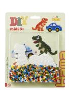 Hama Midi Large Blister 1.100 Pcs. Car & Dinosaur Toys Creativity Draw...