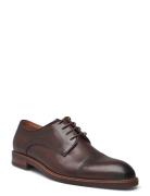 T43-2050 Shoes Business Derby Shoes Brown TGA By Ahler