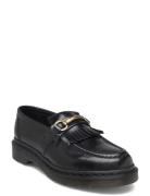 Adrian Snaffle Black Polished Smooth Shoes Flat Loafers Black Dr. Mart...