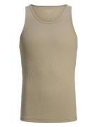 Jortaormina Rib Tank Top Styd Tops T-shirts Sleeveless Beige Jack & J ...