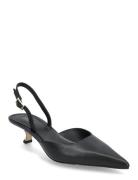 Luna Kitten Sling Pump Shoes Sling Backs Heeled Slingbacks Black Micha...