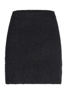 Brielle Short Knitted Skirt Skirts Short Skirts Black Bubbleroom