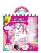 Activity Colouring Book - Glitter 3 In 1 Toys Creativity Drawing & Cra...