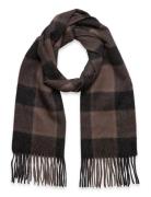 Bs Merlin Scarf Accessories Scarves Winter Scarves Brown Bruun & Steng...