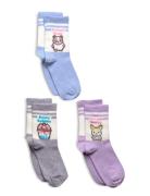 Sock 3 P Bg Kawaii Cute Socks & Tights Socks Multi/patterned Lindex