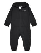 Nike Baby Essentials Hooded Coverall Langærmet Body Black Nike