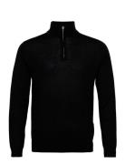 Blackhall Designers Knitwear Half Zip Jumpers Black Reiss