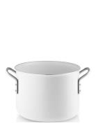 White Line Pot 4.8 L 20 Cm Ceramic Slip-Let® Coating Home Kitchen Pots...