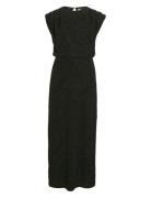 Vizoe O-Neck S/L Ankle Dress/Dc Knælang Kjole Black Vila