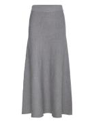 Mschginnette East Hw Skirt Skirts Maxi Skirts Grey MSCH Copenhagen