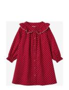 Dolly Dot Collar Dress Dresses & Skirts Dresses Partydresses Red Fliin...