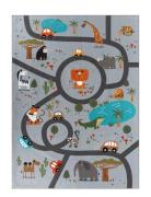 Play Animals Home Kids Decor Rugs And Carpets Rectangular Rugs Grey KM...