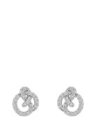 Mayfair Knot Ear S/Clear - Accessories Jewellery Earrings Studs Silver...