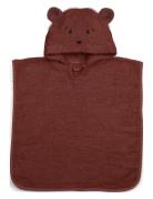 Adelin Poncho Home Bath Time Bath Poncho Burgundy Nuuroo
