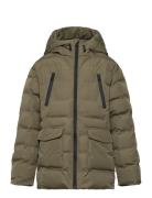 Pocket Quilted Jacket Foret Jakke Green Mango