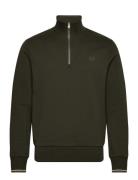 Half Zip Sweatshirt Tops Sweatshirts & Hoodies Sweatshirts Green Fred ...