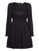 Vmnolita Ls O-Neck Short Dress Vma Kort Kjole Black Vero Moda