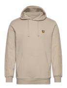 Tape Hoodie Tops Sweatshirts & Hoodies Hoodies Beige Lyle & Scott Spor...