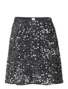 Skirt Sequin Velvet Dresses & Skirts Skirts Midi Skirts Grey Lindex