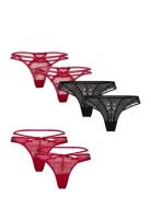 6-Pack Thongs G-streng Undertøj Red Hunkemöller