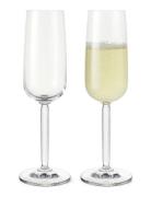 Hammershøi Champagne Glass 24 Cl Clear 2 Pcs. Home Tableware Glass Cha...