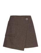 Keya-M Skirts Short Skirts Brown MbyM