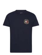 Tjm Reg Tommy Crest Tee Tops T-Kortærmet Skjorte Navy Tommy Jeans