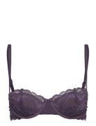 Lightly Lined Balc Tte Lingerie Bras & Tops Balc Tte Bras Purple Calvi...