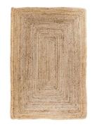 Rina - Rug, Braided Jute, Nature 60X90 Cm Home Textiles Rugs & Carpets...