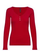 Long-Sleeved Pyjama Top Top Red Hunkemöller