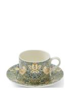 William & Morris Teacup & Saucer Home Tableware Cups & Mugs Tea Cups M...