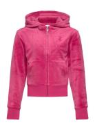 Tonal Zip Through Hoodie Tops Sweatshirts & Hoodies Hoodies Pink Juicy...