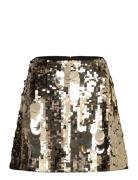 Elodie Sequin Mini Skirt Skirts Short Skirts Gold French Connection