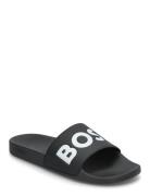 Aryeh_Slid_Npvlg Shoes Summer Shoes Sandals Pool Sliders Black BOSS