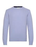 Cfkarl Lambswool Crew Neck Kni Tops Knitwear Round Necks Blue Casual F...