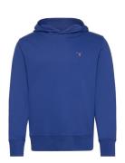 Reg Emb Original Shield Hood Tops Sweatshirts & Hoodies Hoodies Blue G...