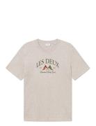 Ivy League T-Shirt Tops T-Kortærmet Skjorte Beige Les Deux