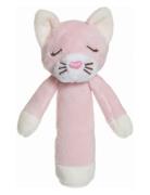 Diinglisar, Rattle, Cat, Baby Pink Toys Baby Toys Rattles Pink Teddyko...