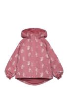 Snow Jacket Aop Outerwear Snow-ski Clothing Snow-ski Jacket Pink Minym...