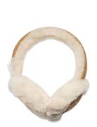 W Sheepskin Embroidery Earmuff Accessories Headwear Hats Cream UGG