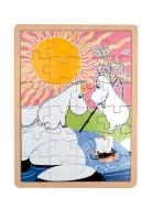 Moomin Wooden Frame Puzzle - Fishing Toys Puzzles And Games Puzzles Wo...