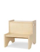 Childrens Stepstool Home Kids Decor Furniture Beige Nofred