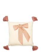 Embroidered Cushion - Ocs - Bows Home Kids Decor Cushions Cream Cam Ca...