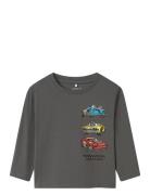 Nmmdrum Hotwheels Ls Nreg Top Sky Tops T-shirts Long-sleeved T-Skjorte...