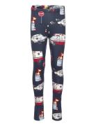 Leggings Sos Aop Bottoms Leggings Navy Lindex