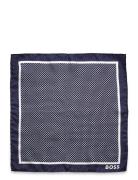 H-Pocket Sq-222 Brystlommetørklæde Navy BOSS