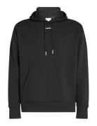 Nano Logo Hoodie Tops Sweatshirts & Hoodies Hoodies Black Calvin Klein