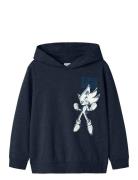 Nkmdro Sonic Nreg Swe Wh Bru Sky Tops Sweatshirts & Hoodies Hoodies Na...