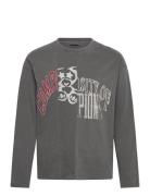 Cutup Great Boxy Graphic Long Sleeve Tops T-Langærmet Skjorte Grey Wee...